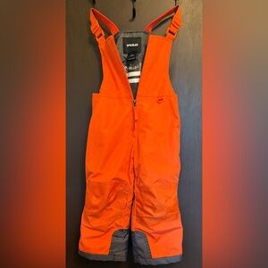 Tesla Toddler Orange Snow Bibs